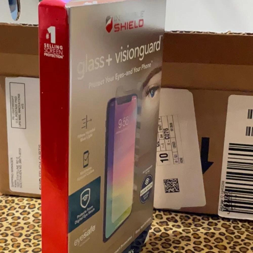 iPhone X GLASS +Vision guard cover to keep your iPhone from drops & shattering.